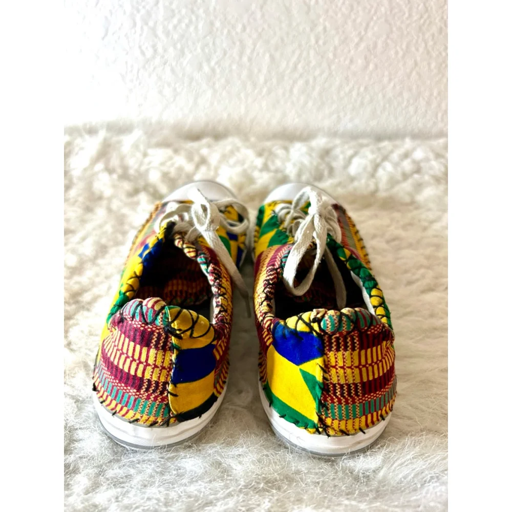 Converse All Star Chuck Taylor Kente African Pattern Sneakers Junior Size 5.5